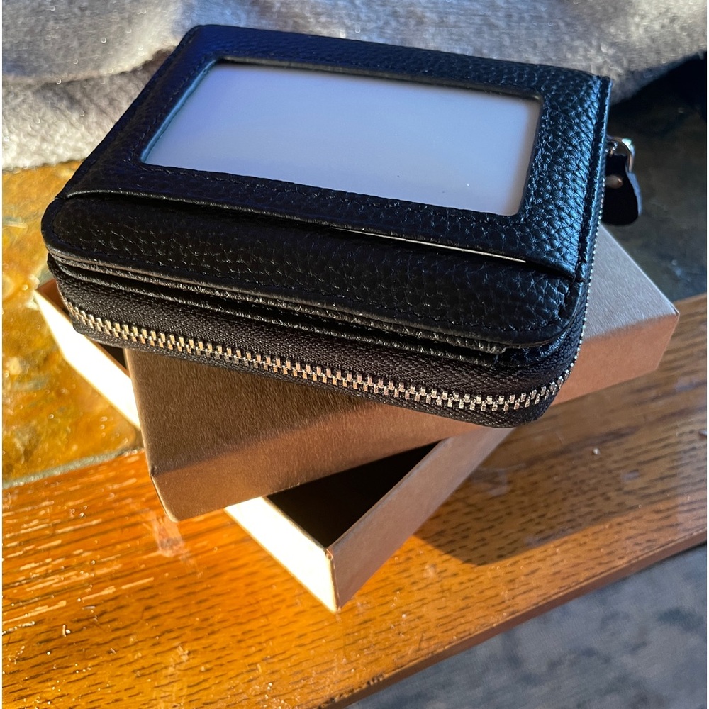 NIB Black Leather Wallet